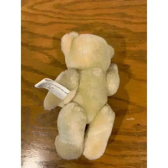 Mini 7” bear stuffed animal with plaid bow tie‎ - Picture 4 of 4